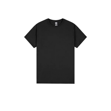 gildan unisex T black front view — Gildan Unisex - Cotton Tee Shirt Blank for Printing for DTG & DTF printers